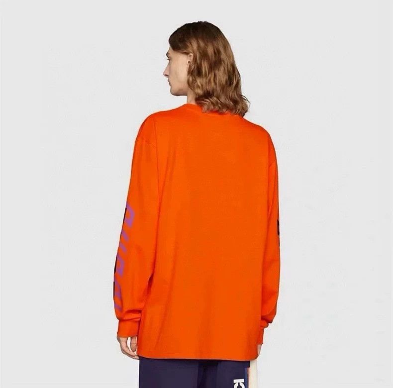 Gucci Gucci SS22 Orange Long Sleeve Sweatshirt-dmc Size US XS / EU 42 / 0 - 7 Thumbnail