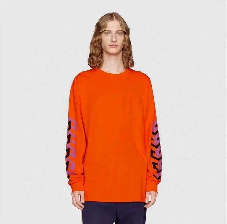 Gucci Gucci SS22 Orange Long Sleeve Sweatshirt-dmc Size US XS / EU 42 / 0 - 6 Thumbnail