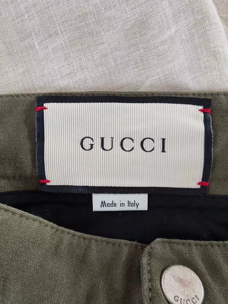 Gucci Gucci Logo Long Pants Green Color-dmc Size US 31 - 3 Thumbnail
