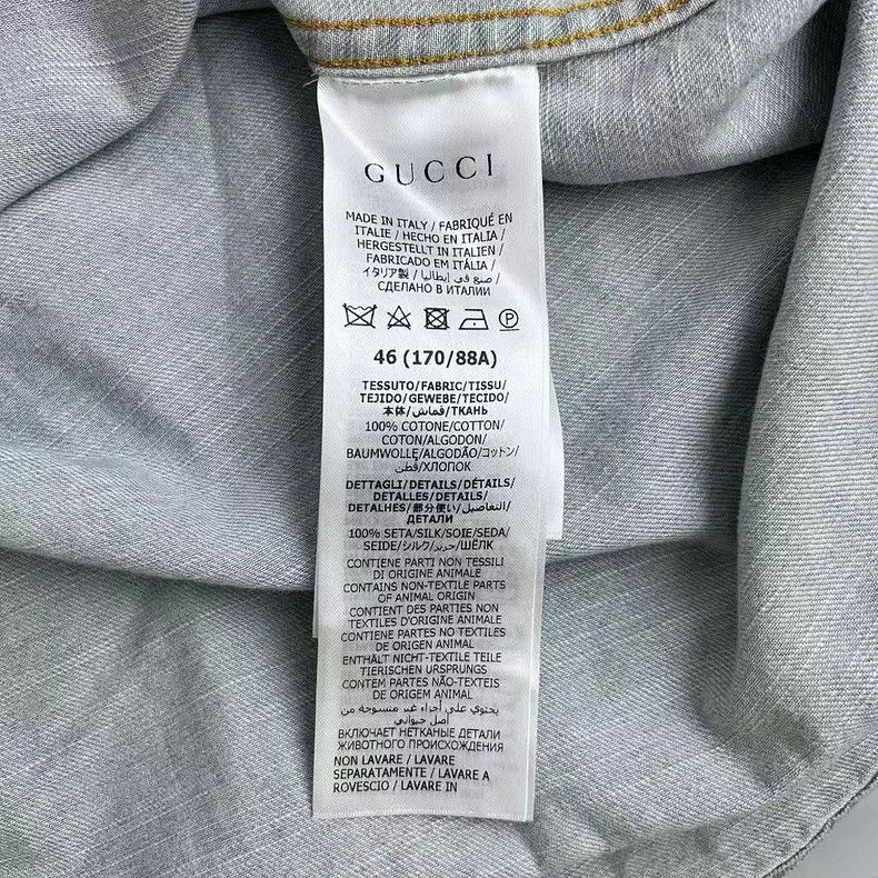 Gucci Gucci SS22 Printed Long Sleeve Shirt-dmc Size US M / EU 48-50 / 2 - 4 Thumbnail