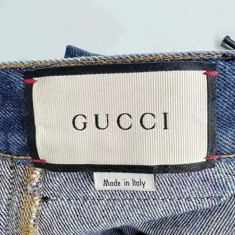 Gucci Gucci Striped Loose Fit Denim Pants-dmc Size US 34 / EU 50 - 3 Thumbnail