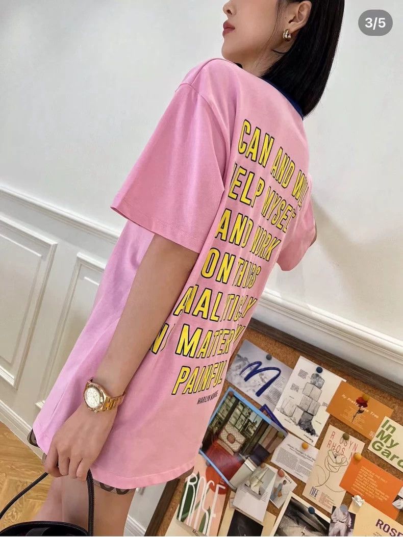 Gucci Pink Cat Print Short Sleeve T-Shirt-dmc Size US M / EU 48-50 / 2 - 7 Thumbnail