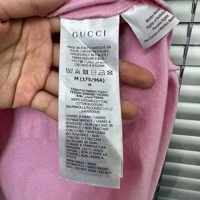 Gucci Pink Cat Print Short Sleeve T-Shirt-dmc Size US M / EU 48-50 / 2 - 4 Thumbnail