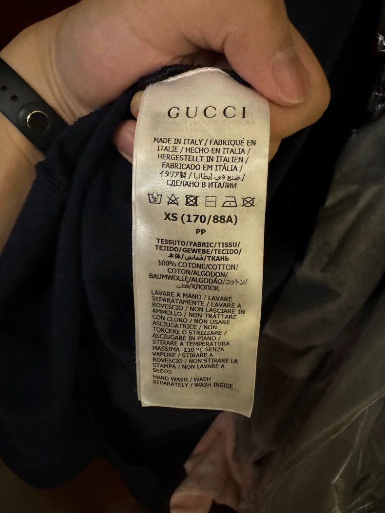Gucci Gucci Oversize Logo T-Shirt in Navy Blue-dmc Size US XS / EU 42 / 0 - 4 Thumbnail
