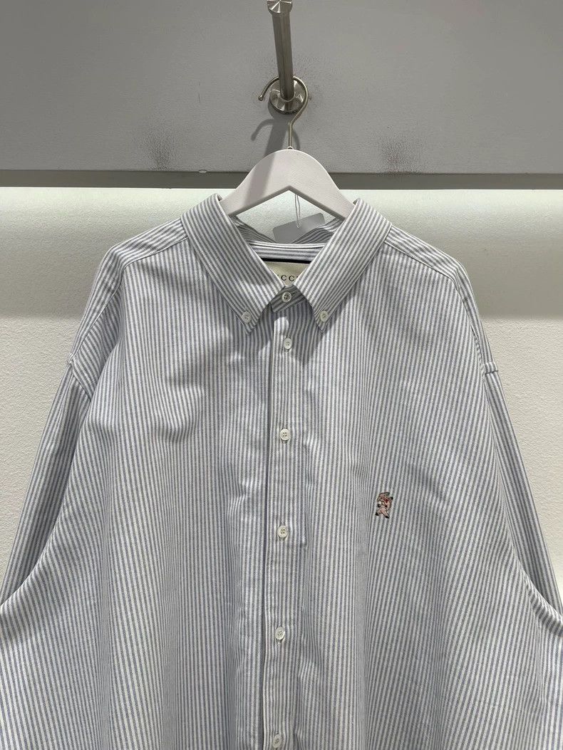 Gucci Gucci Striped Button-Up Shirt-dmc Size US M / EU 48-50 / 2 - 3 Thumbnail