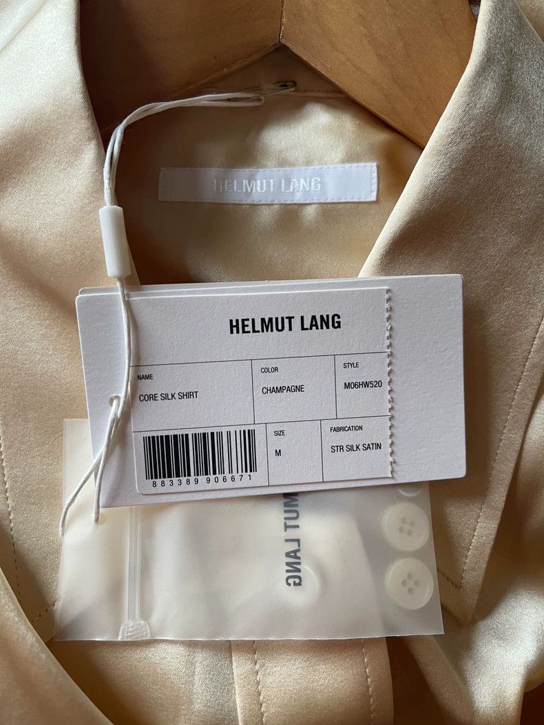 Helmut Lang Helmut Lang Silk Shirt in Champagne Color-dmc Size US M / EU 48-50 / 2 - 4 Thumbnail