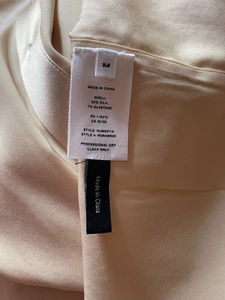 Helmut Lang Helmut Lang Silk Shirt in Champagne Color-dmc Size US M / EU 48-50 / 2 - 5 Thumbnail