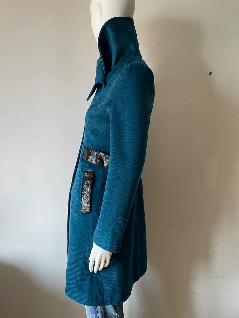 Helmut Lang Stylish Teal Wool Coat by Helmut Lang-dmc Size US S / EU 44-46 / 1 - 5 Thumbnail