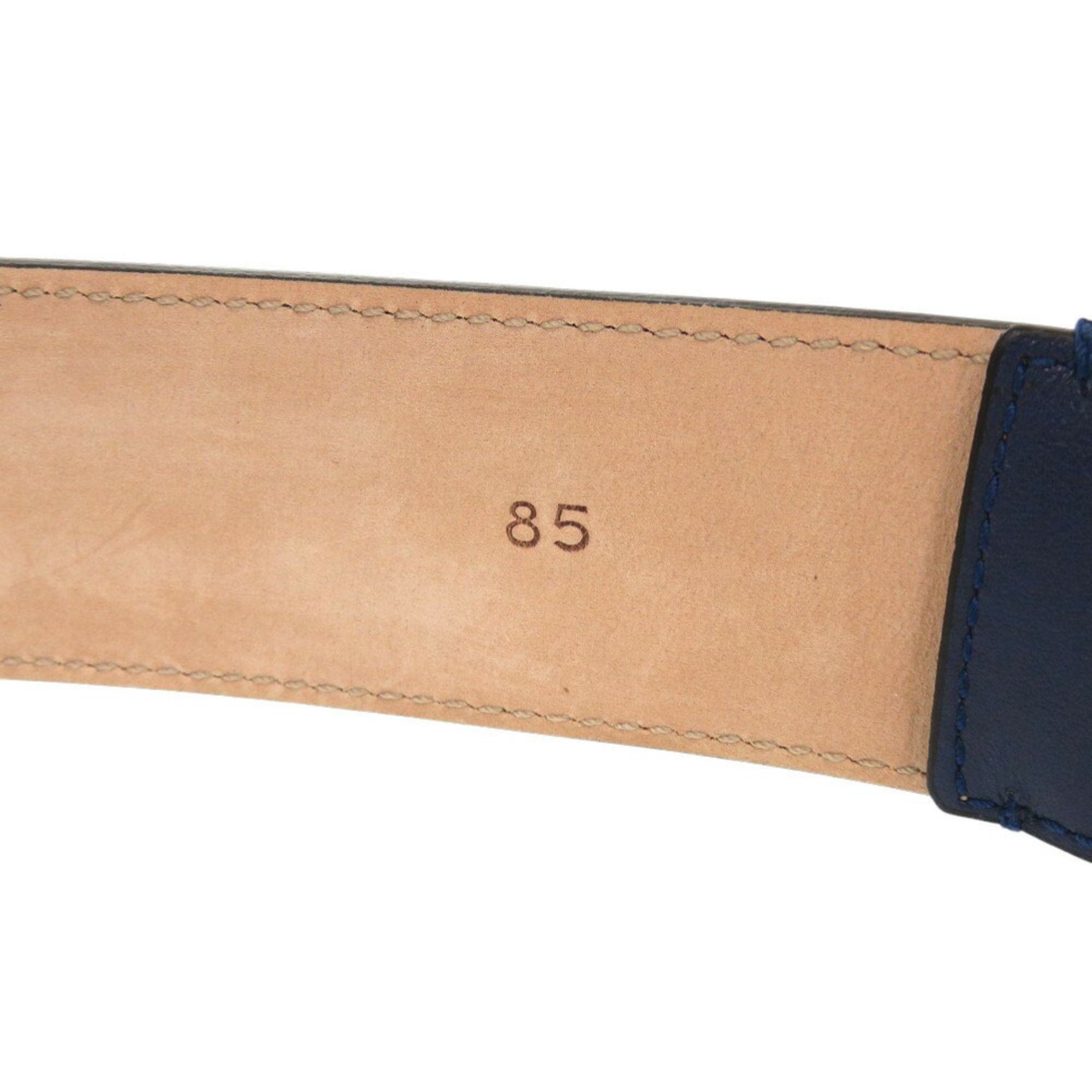 Jimmy Choo Jimmy Choo Star Studs Leather Navy Belt 0458JIMMY CHOO Men's Size ONE SIZE - 6 Thumbnail