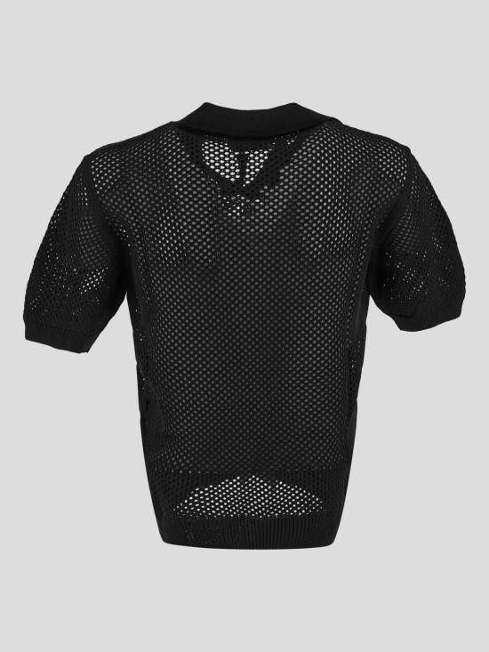 Laneus LANEUS Men Sweater S5LAUAKP113 110 Black Size US XL / EU 56 / 4 - 2 Thumbnail