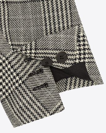 Saint Laurent Paris Oversized Jacket in Prince of Wales Wool Size US S / EU 44-46 / 1 - 4 Thumbnail