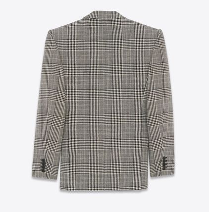 Saint Laurent Paris Oversized Jacket in Prince of Wales Wool Size US M / EU 48-50 / 2 - 3 Thumbnail