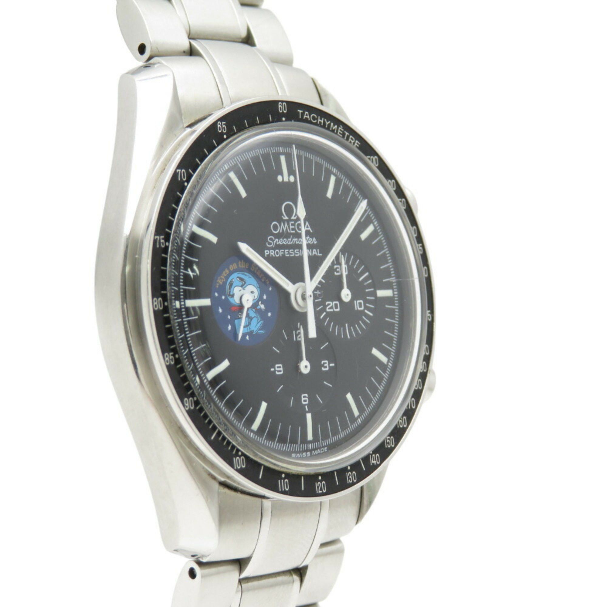 Omega OMEGA Speedmaster Snoopy Award Limited to 5,441 pieces worldwide Hand-wound watch Black dial 1144-12OMEGA Men's Size ONE SIZE - 5 Thumbnail