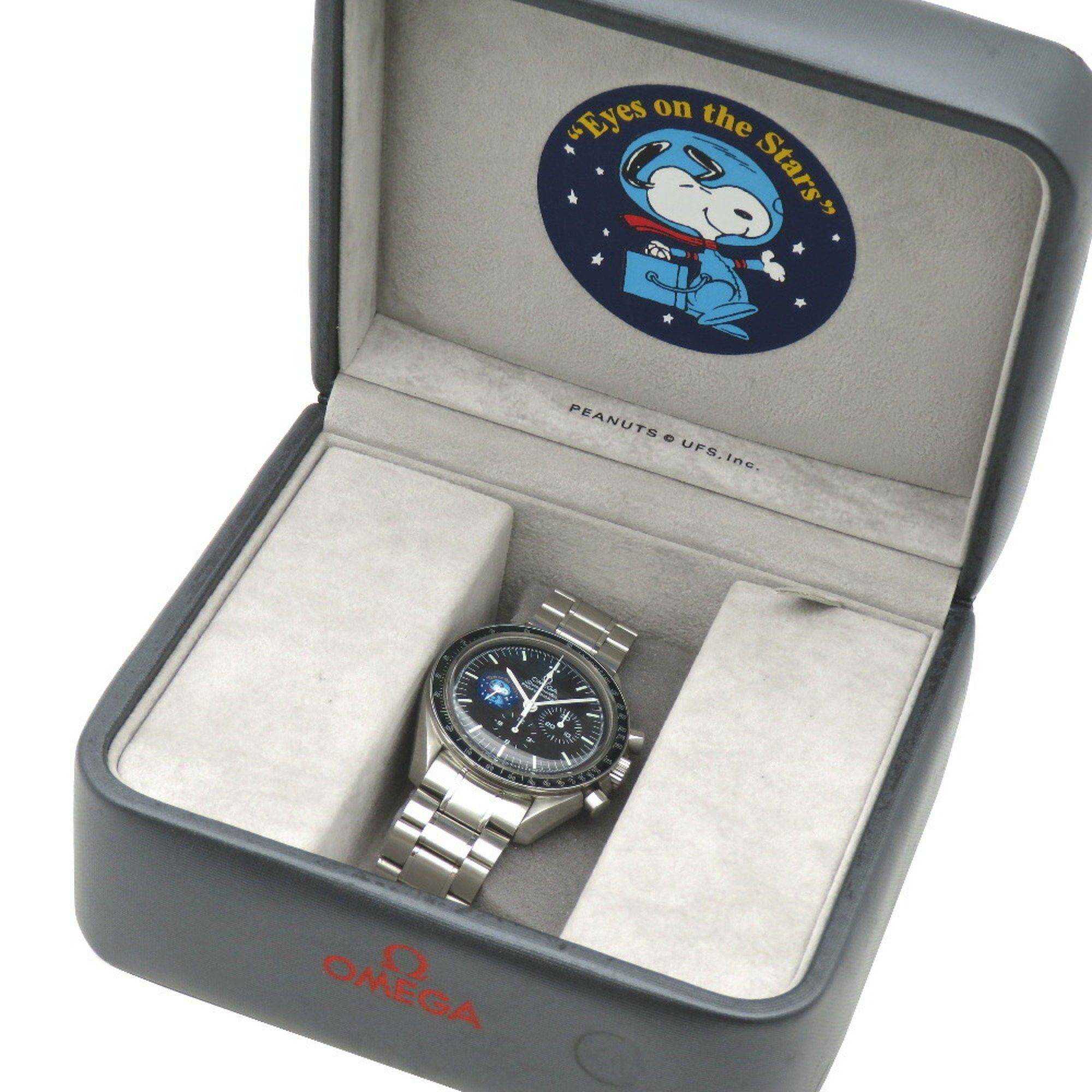 Omega OMEGA Speedmaster Snoopy Award Limited to 5,441 pieces worldwide Hand-wound watch Black dial 1144-12OMEGA Men's Size ONE SIZE - 3 Thumbnail