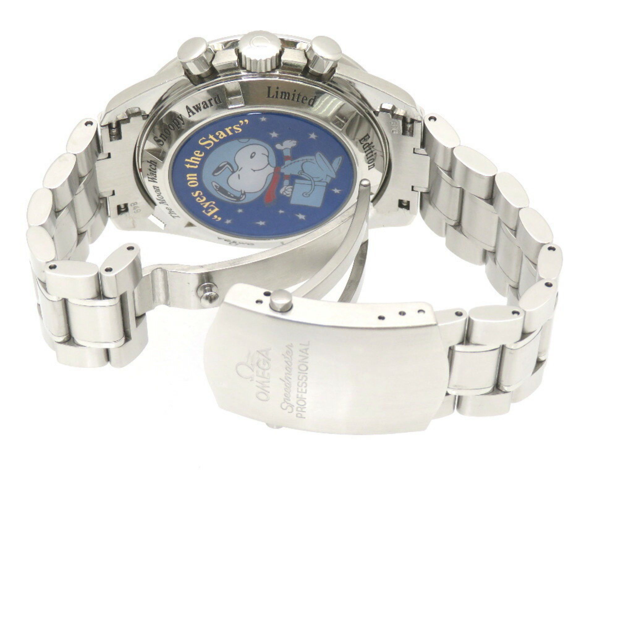 Omega OMEGA Speedmaster Snoopy Award Limited to 5,441 pieces worldwide Hand-wound watch Black dial 1144-12OMEGA Men's Size ONE SIZE - 6 Thumbnail