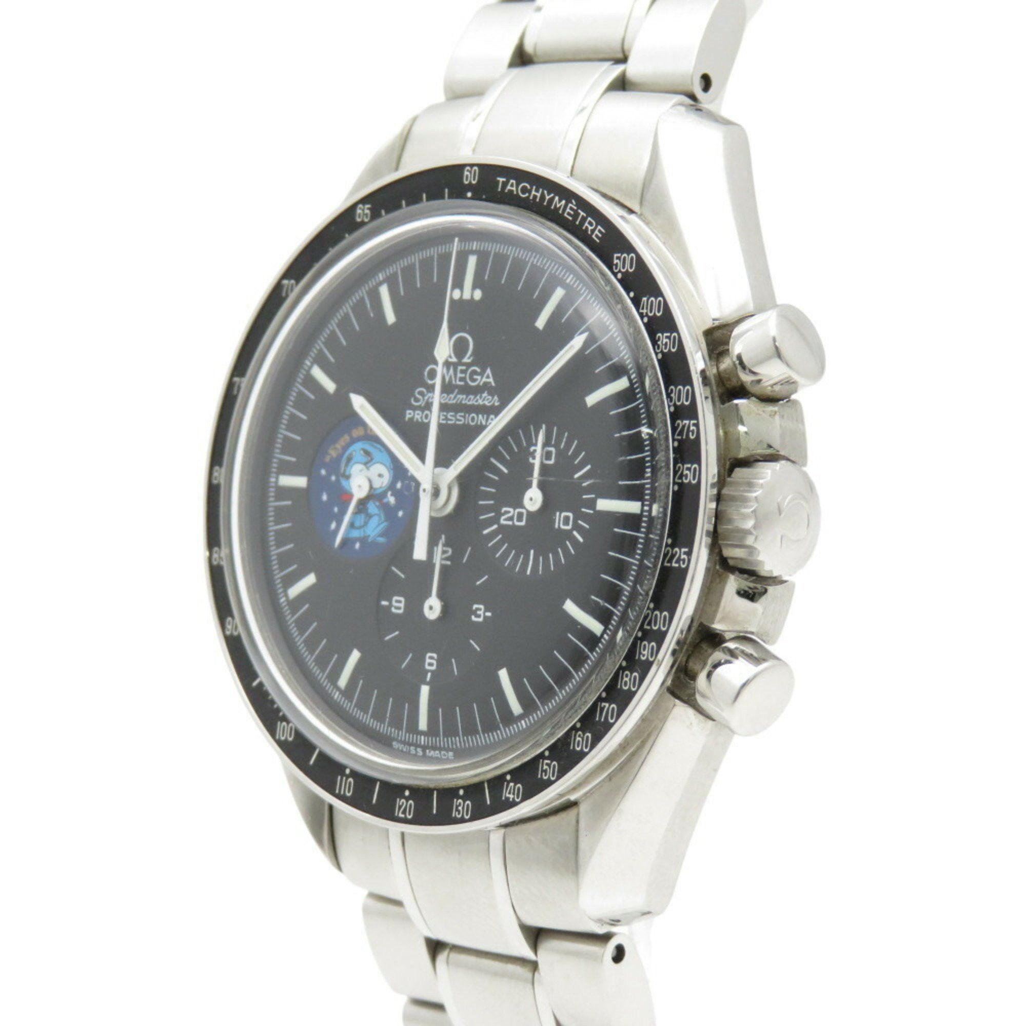 Omega OMEGA Speedmaster Snoopy Award Limited to 5,441 pieces worldwide Hand-wound watch Black dial 1144-12OMEGA Men's Size ONE SIZE - 4 Thumbnail