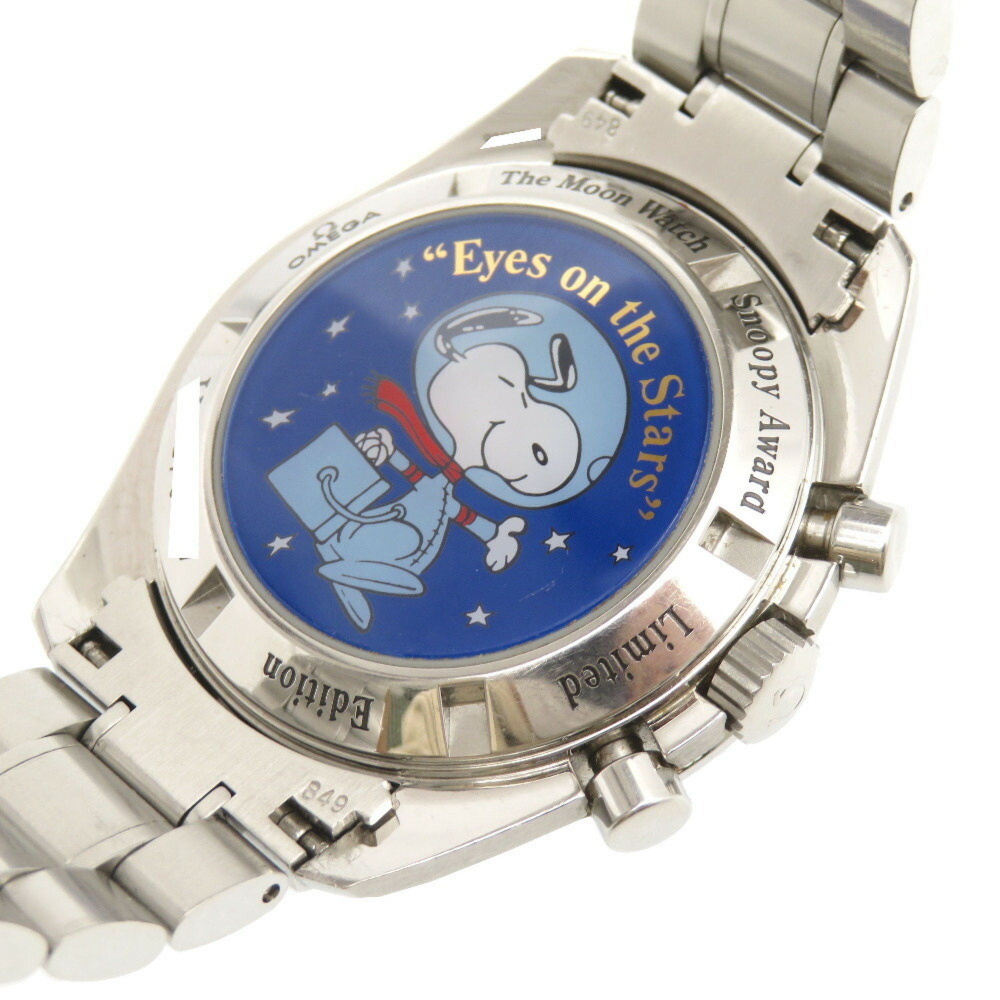Omega OMEGA Speedmaster Snoopy Award Limited to 5,441 pieces worldwide Hand-wound watch Black dial 1144-12OMEGA Men's Size ONE SIZE - 9 Thumbnail