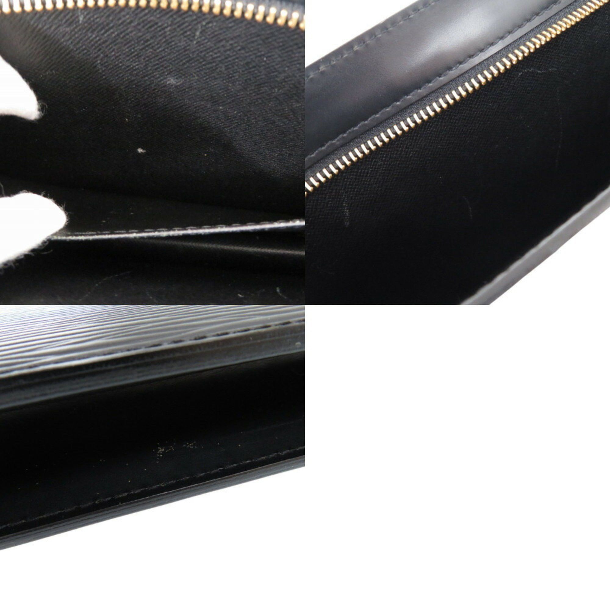 Louis Vuitton Louis Vuitton Pochette Homme Epi M52522 Leather Noir Clutch Bag Second 0454LOUIS VUITTON Men's Size ONE SIZE - 9 Thumbnail