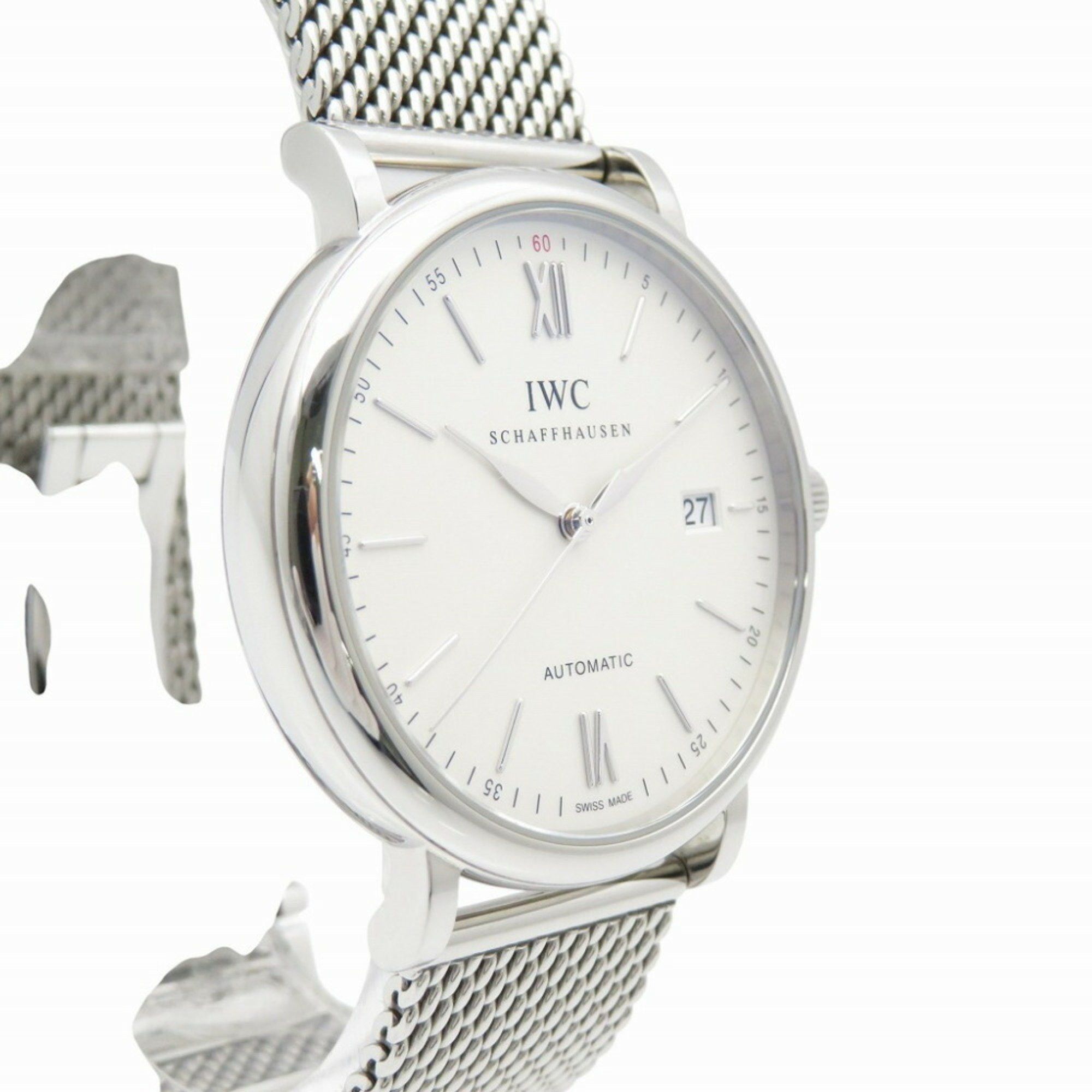 IWC Schaffhausen IWC Portofino IWIW356505 Automatic Watch Stainless Steel Silver Dial 1444 International Company Men's Size ONE SIZE - 5 Thumbnail