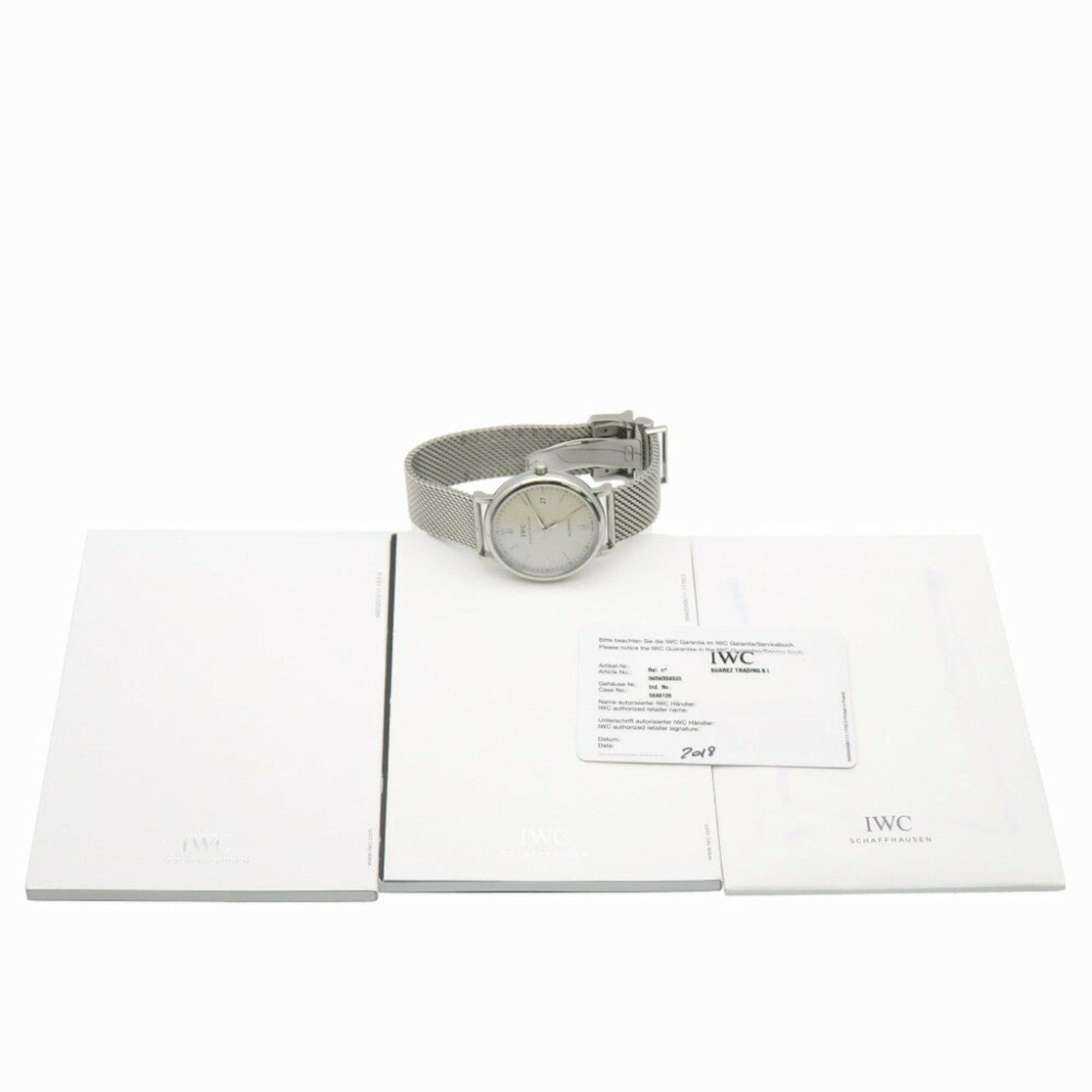 IWC Schaffhausen IWC Portofino IWIW356505 Automatic Watch Stainless Steel Silver Dial 1444 International Company Men's Size ONE SIZE - 3 Thumbnail