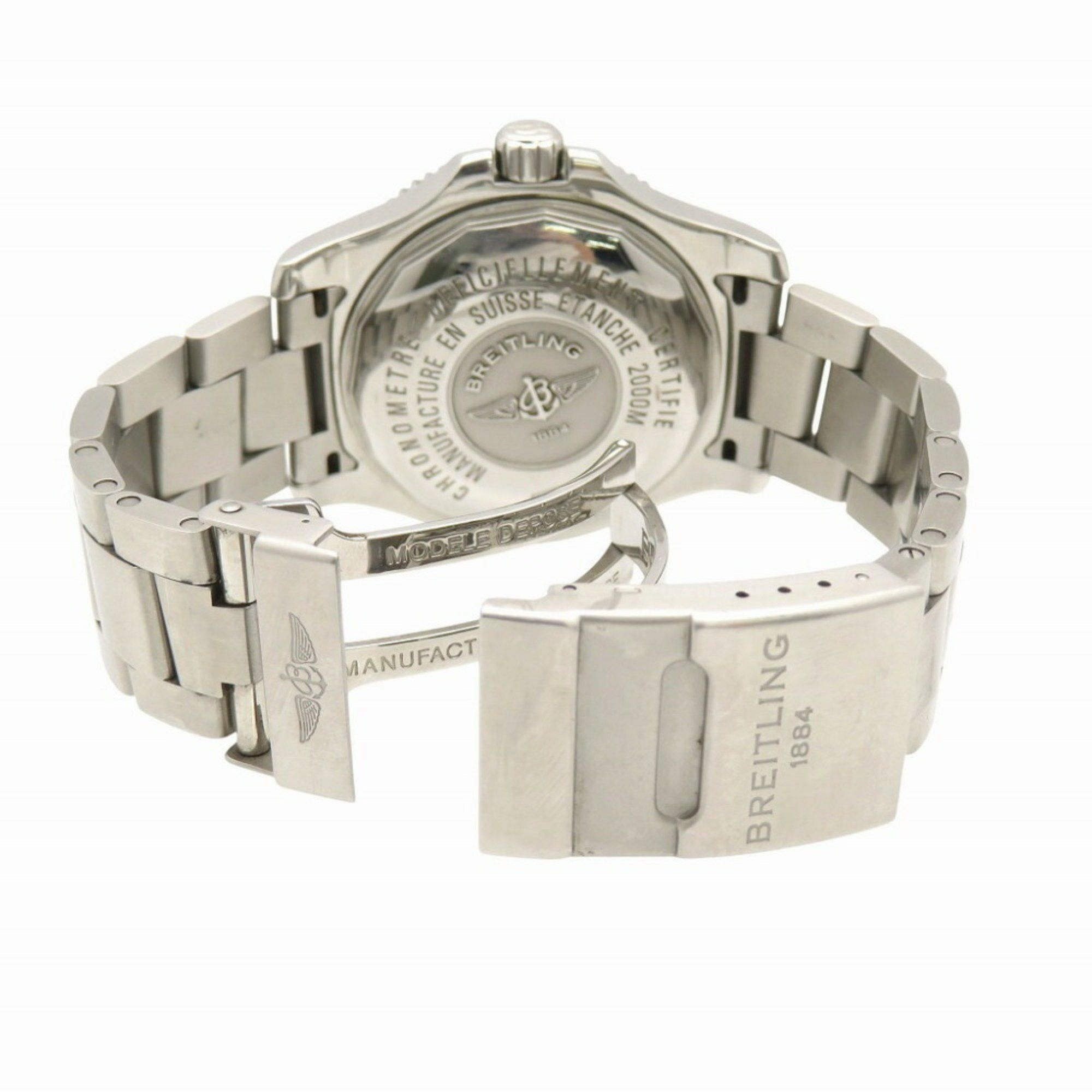 Breitling Breitling Superocean 44 A17391 Automatic Watch Stainless Steel Black Dial 0129BREITLING Men's Size ONE SIZE - 5 Thumbnail
