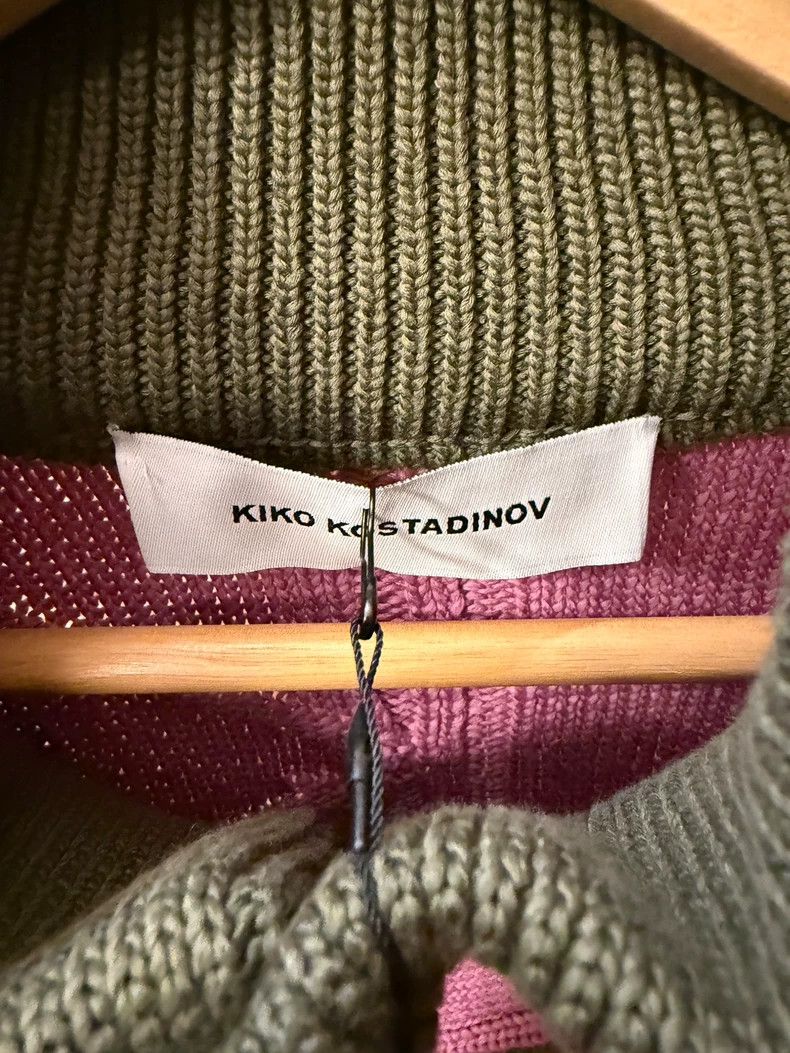 Kiko Kostadinov Kiko Kostadinov Green Pink Striped Knit Sweater-dmc Size US L / EU 52-54 / 3 - 3 Thumbnail