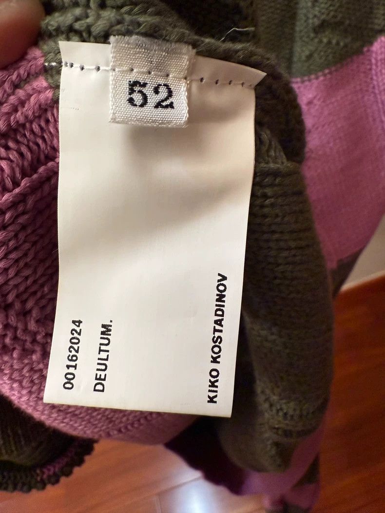 Kiko Kostadinov Kiko Kostadinov Green Pink Striped Knit Sweater-dmc Size US L / EU 52-54 / 3 - 5 Thumbnail