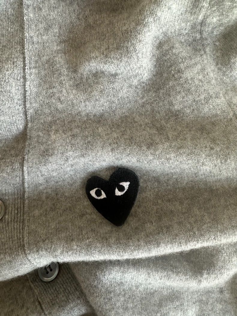 Comme des Garcons Grey Comme des Garçons Cardigan with Heart Logo-dmc Size US M / EU 48-50 / 2 - 5 Thumbnail