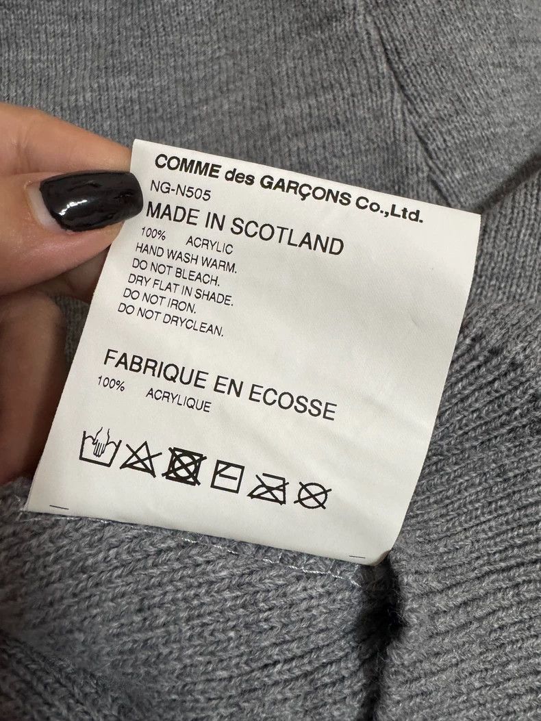 Comme des Garcons Comme des Garcons Girl Grey Knit Cape-dmc Size US M / EU 48-50 / 2 - 7 Thumbnail