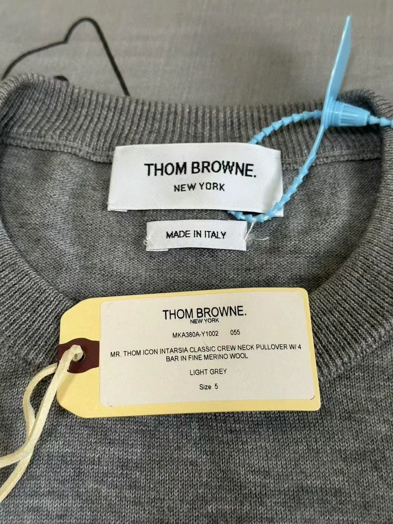 Thom Browne Thom Browne Gray Knitted Sweater-dmc Size US M / EU 48-50 / 2 - 3 Thumbnail