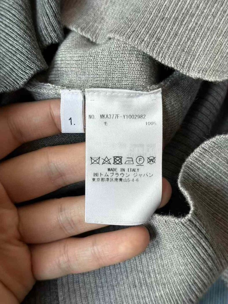Thom Browne Gray Wool Pullover Sweater-dmc Size US S / EU 44-46 / 1 - 4 Thumbnail
