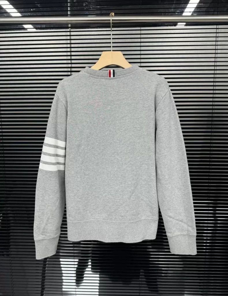 Thom Browne Thom Browne Gray Sweatshirt with Stripes-dmc Size US L / EU 52-54 / 3 - 5 Thumbnail