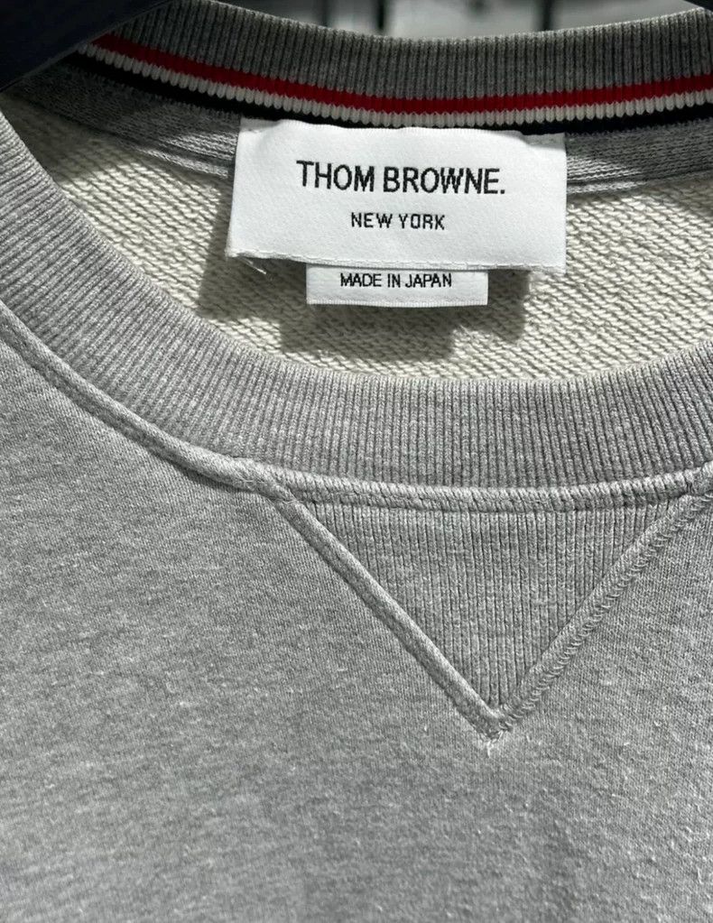 Thom Browne Thom Browne Gray Sweatshirt with Stripes-dmc Size US L / EU 52-54 / 3 - 3 Thumbnail
