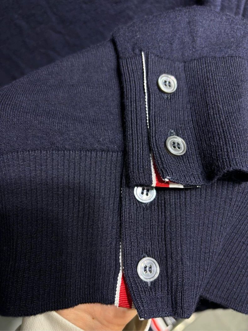 Thom Browne Thom Browne Navy Striped Knit Sweater-dmc Size US S / EU 44-46 / 1 - 6 Thumbnail