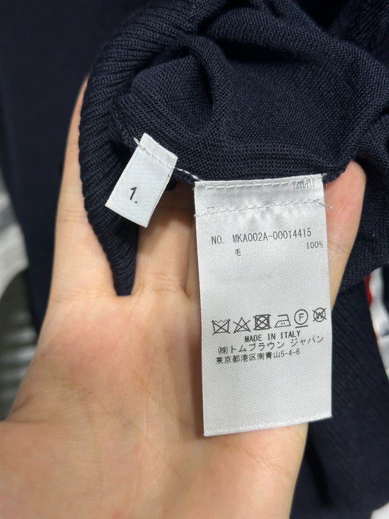 Thom Browne Thom Browne Navy Striped Knit Sweater-dmc Size US S / EU 44-46 / 1 - 4 Thumbnail