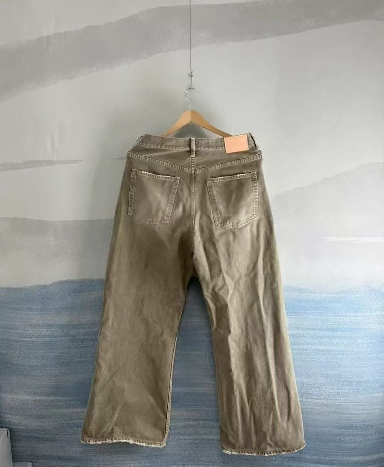 Acne Studios Acne Studios Khaki Flared Denim Pants-dmc Size US 34 / EU 50 - 3 Thumbnail