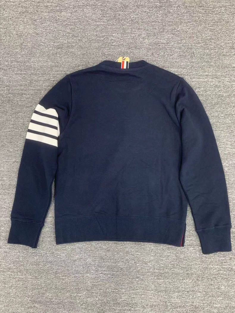 Thom Browne Thom Browne Classic Sweater Navy Blue-dmc Size US M / EU 48-50 / 2 - 2 Thumbnail