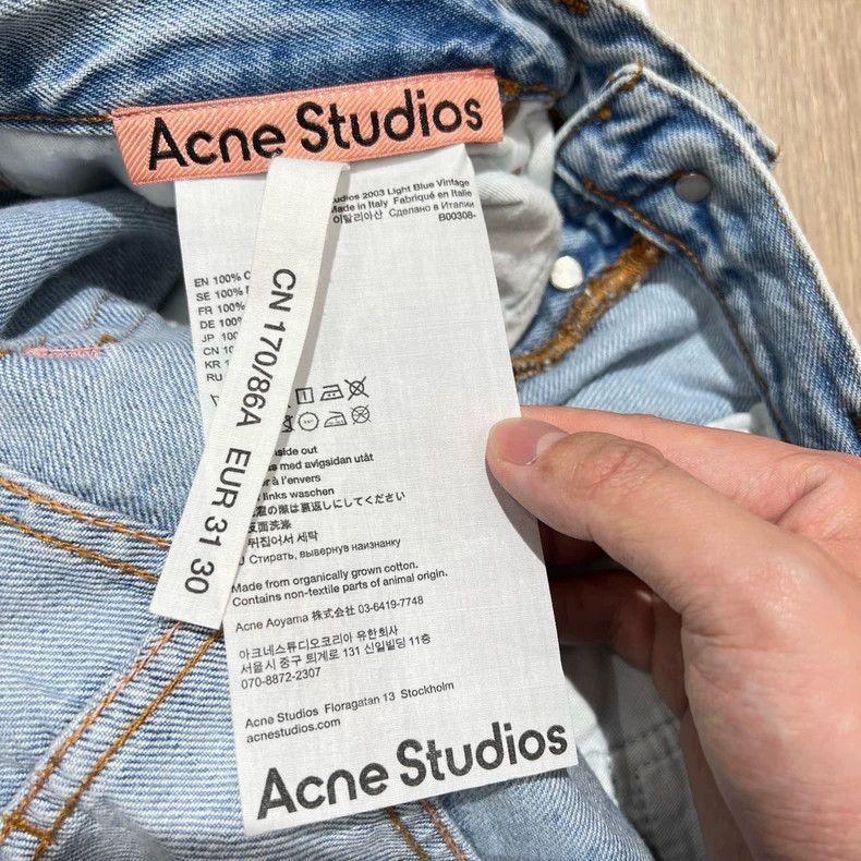 Acne Studios Light Blue Acne Studios Denim Pants-dmc Size US 31 - 6 Thumbnail