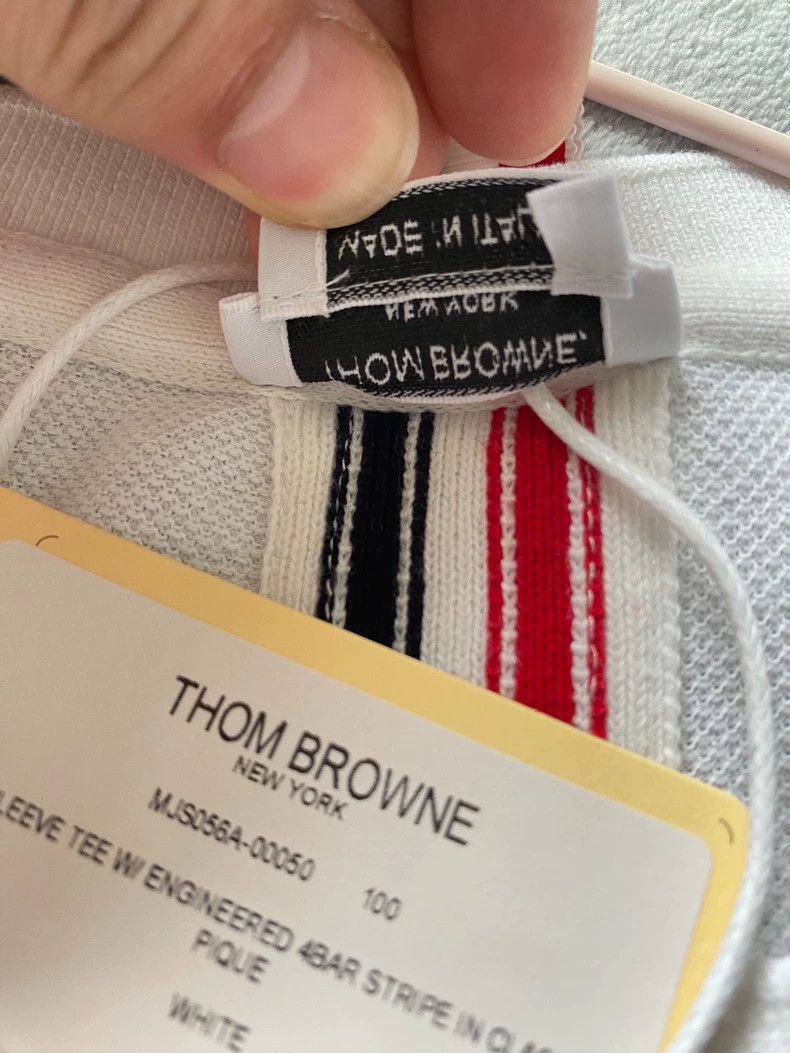 Thom Browne Thom Browne White Short Sleeve T-shirt-dmc Size US M / EU 48-50 / 2 - 5 Thumbnail