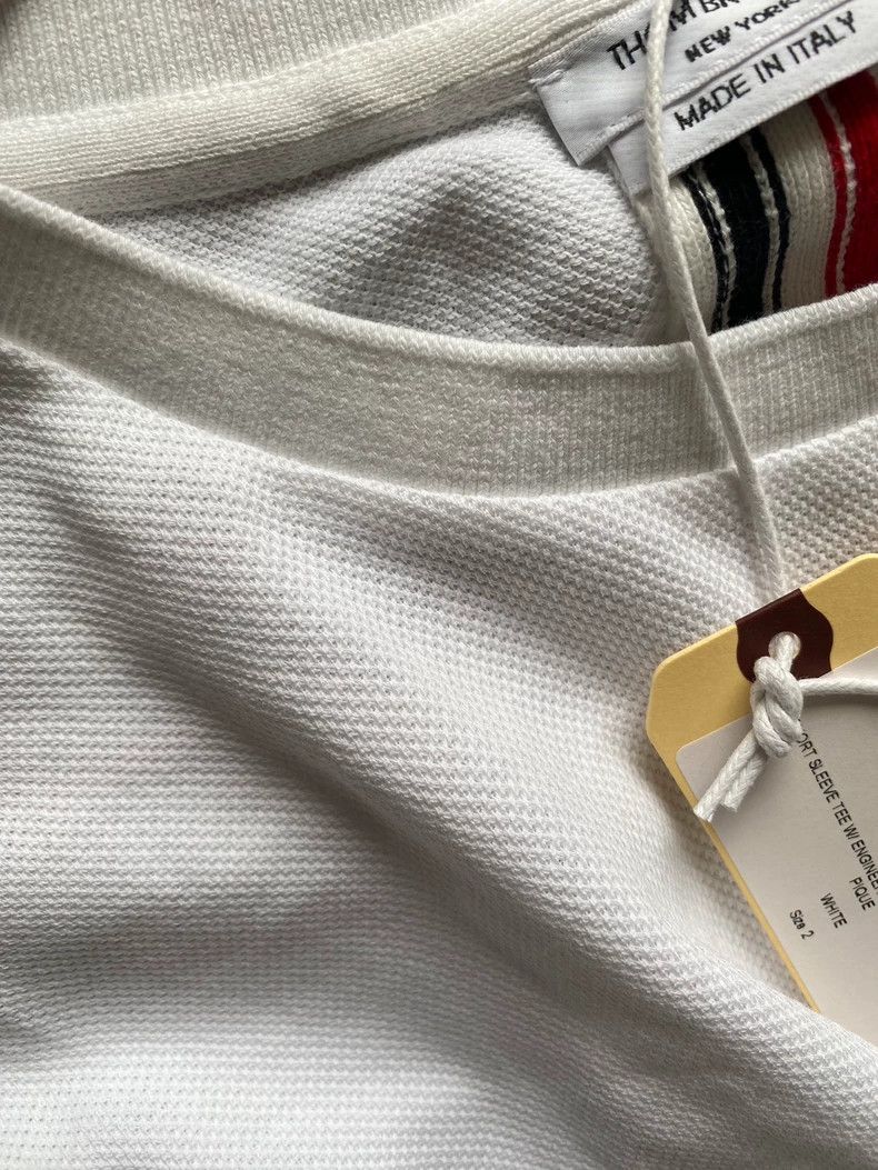Thom Browne Thom Browne White Short Sleeve T-shirt-dmc Size US M / EU 48-50 / 2 - 3 Thumbnail