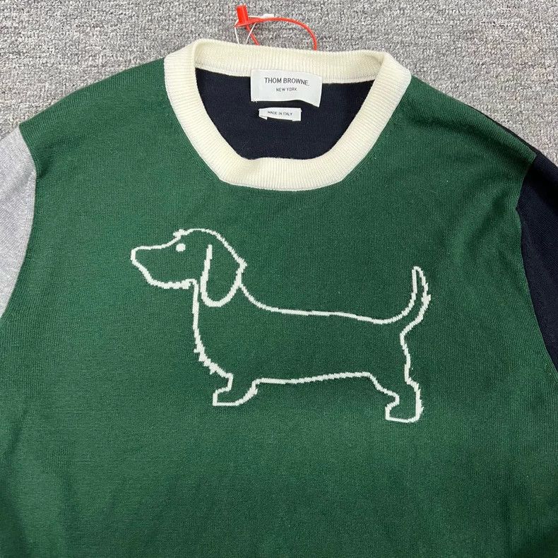 Thom Browne Colorful Dachshund Design Sweater-dmc Size US M / EU 48-50 / 2 - 4 Thumbnail