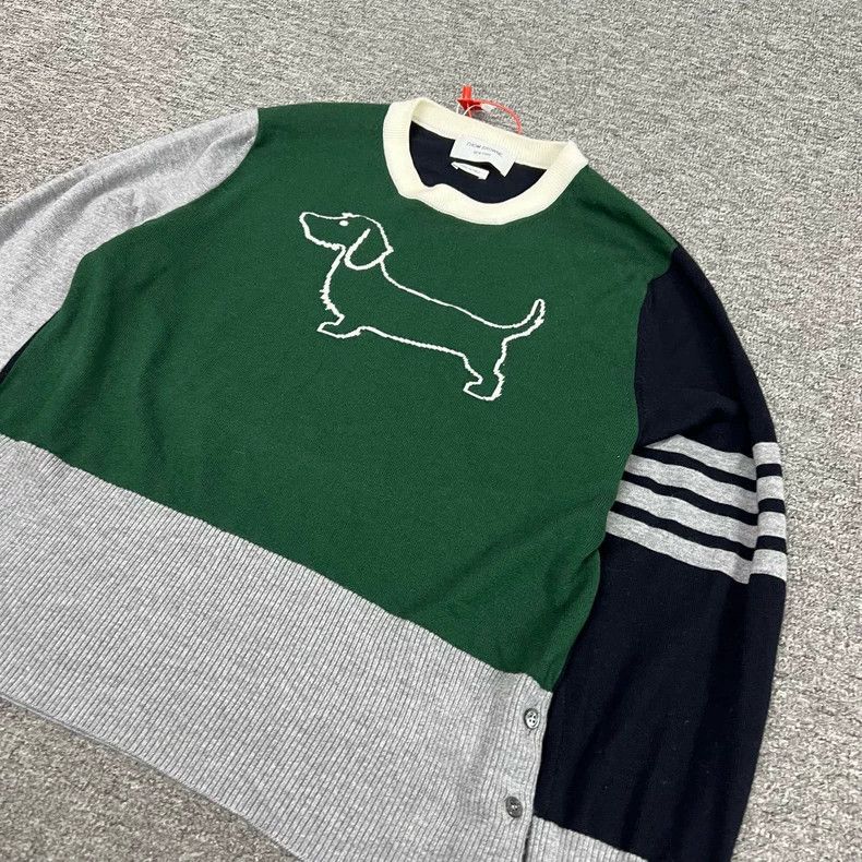 Thom Browne Colorful Dachshund Design Sweater-dmc Size US M / EU 48-50 / 2 - 3 Thumbnail