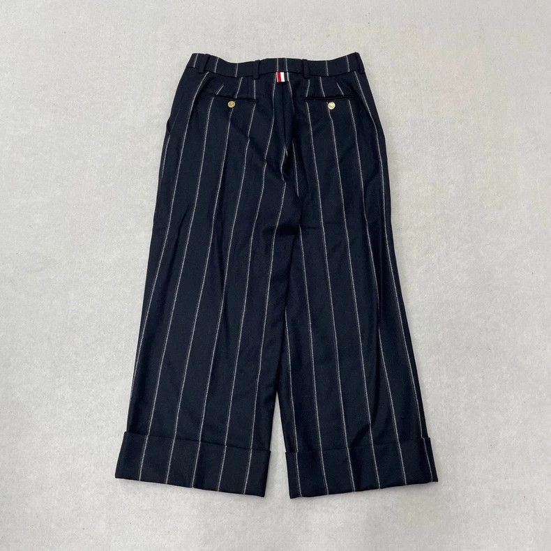 Thom Browne Thom Browne Striped Wool Cropped Pants-dmc Size US 34 / EU 50 - 2 Thumbnail