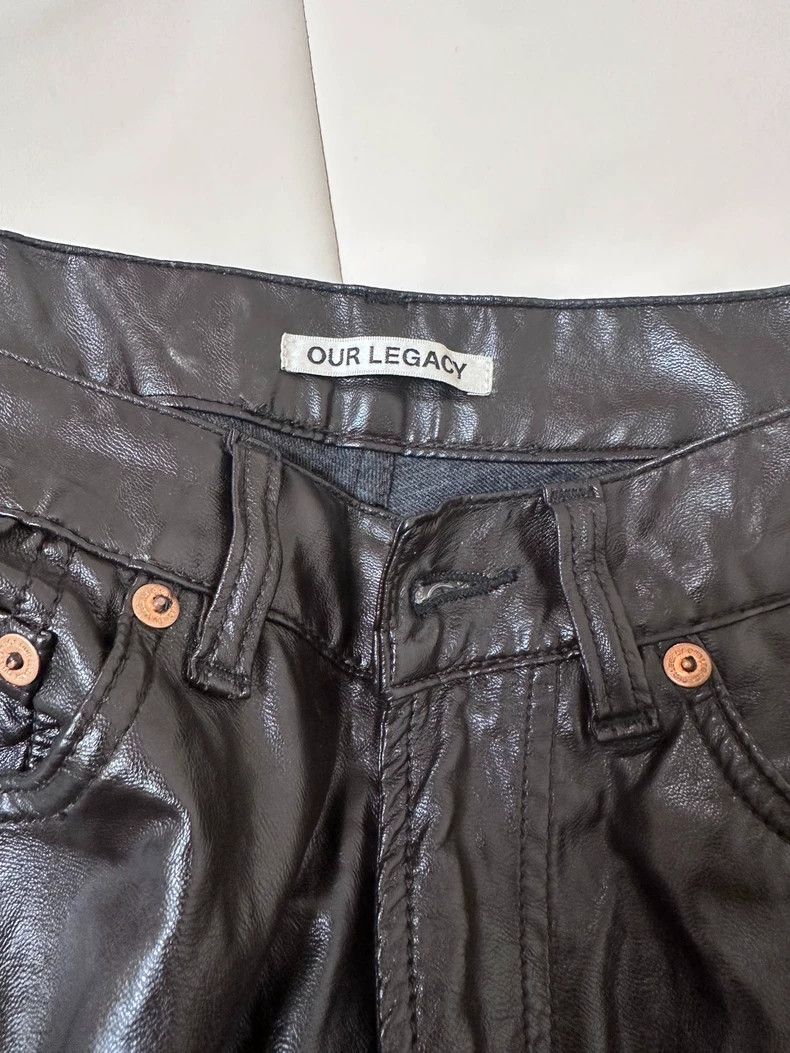 Our Legacy Faux Leather Casual Trousers in Black-dmc Size US 30 / EU 46 - 3 Thumbnail
