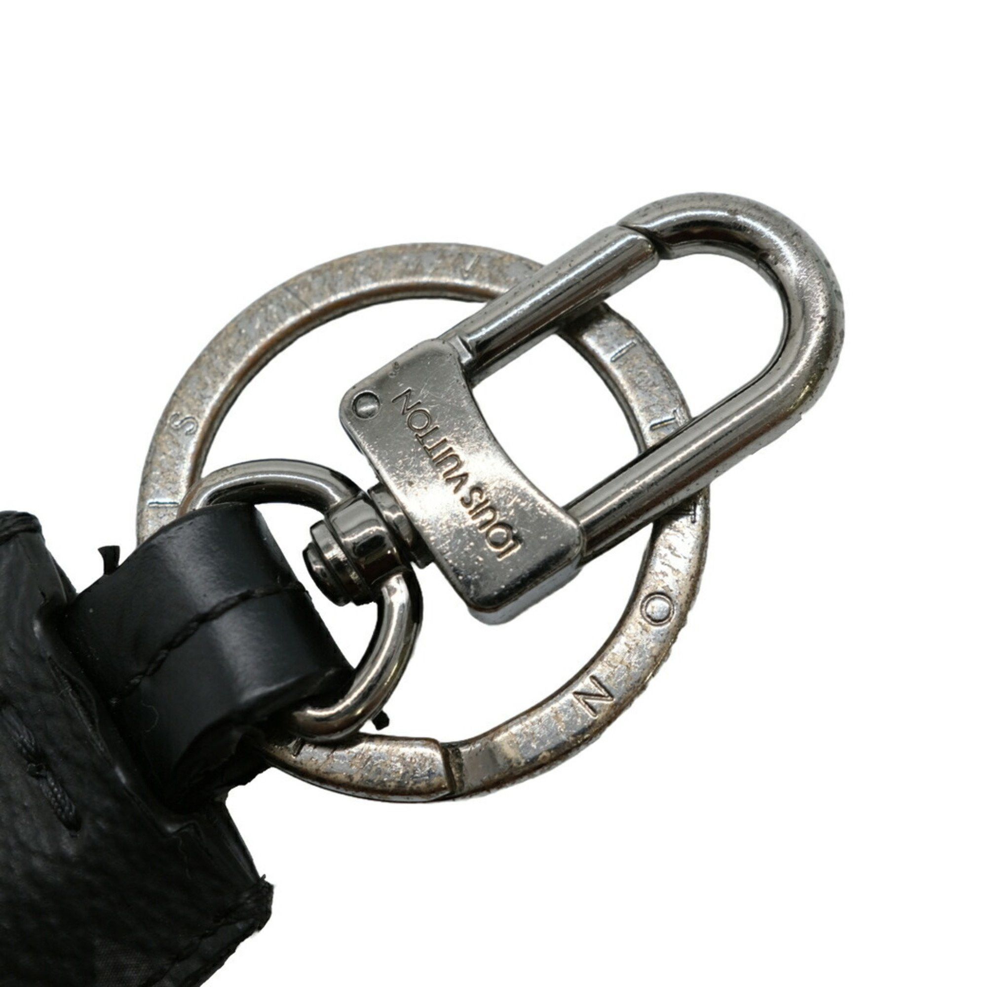 Louis Vuitton Louis Vuitton Monogram Eclipse Porte-Cle Cloche Cle Bag Charm Keychain Men's Black M63620 Size ONE SIZE - 4 Thumbnail