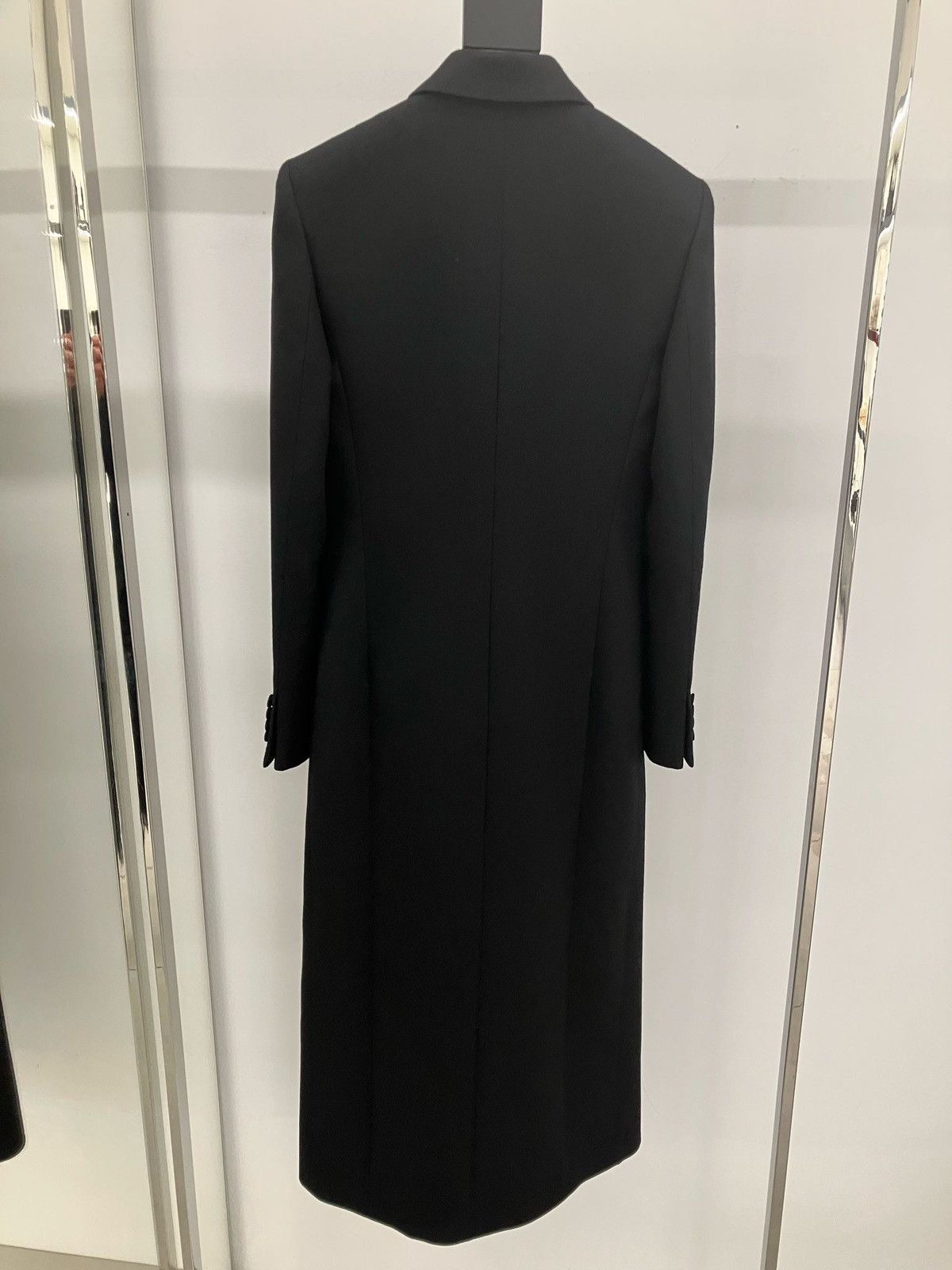 Saint Laurent Paris $5.5K VALUE Black Double-Breasted Wool Crepe Tuxedo Coat Size M / US 6-8 / IT 42-44 - 6 Thumbnail