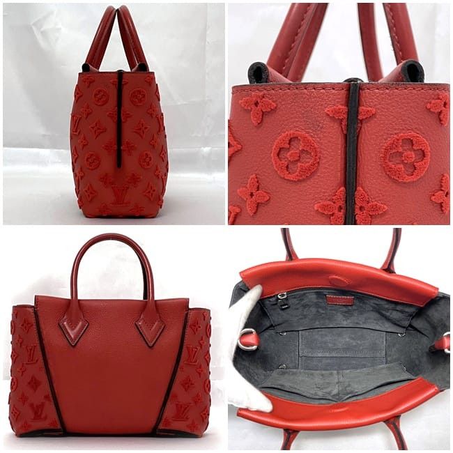 Louis Vuitton LOUIS VUITTON Tote Bag Red Leather Size ONE SIZE - 2 Thumbnail