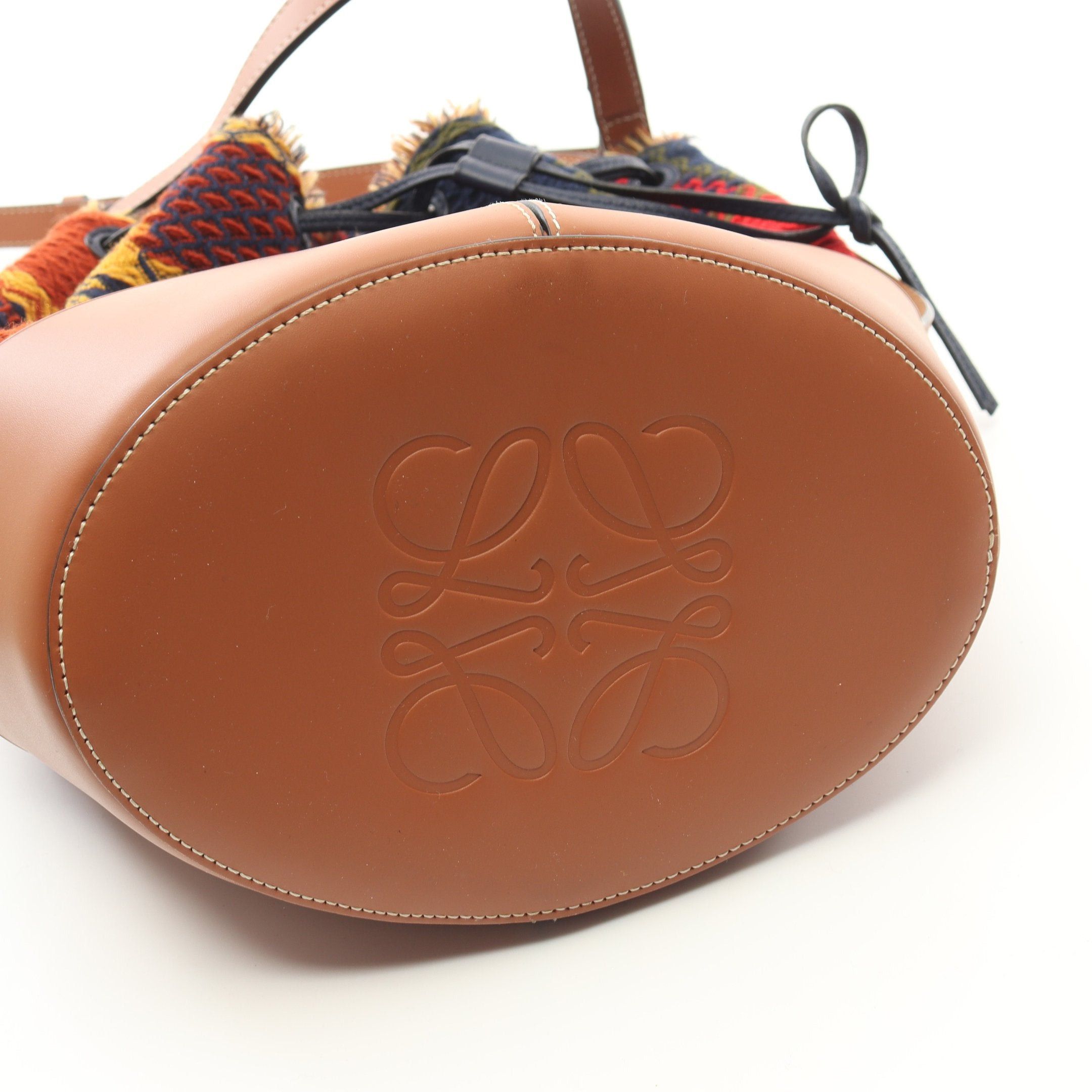 Loewe Loewe Balloon Bag Medium Shoulder Canvas Leather Brown Multicolor Size ONE SIZE - 5 Thumbnail