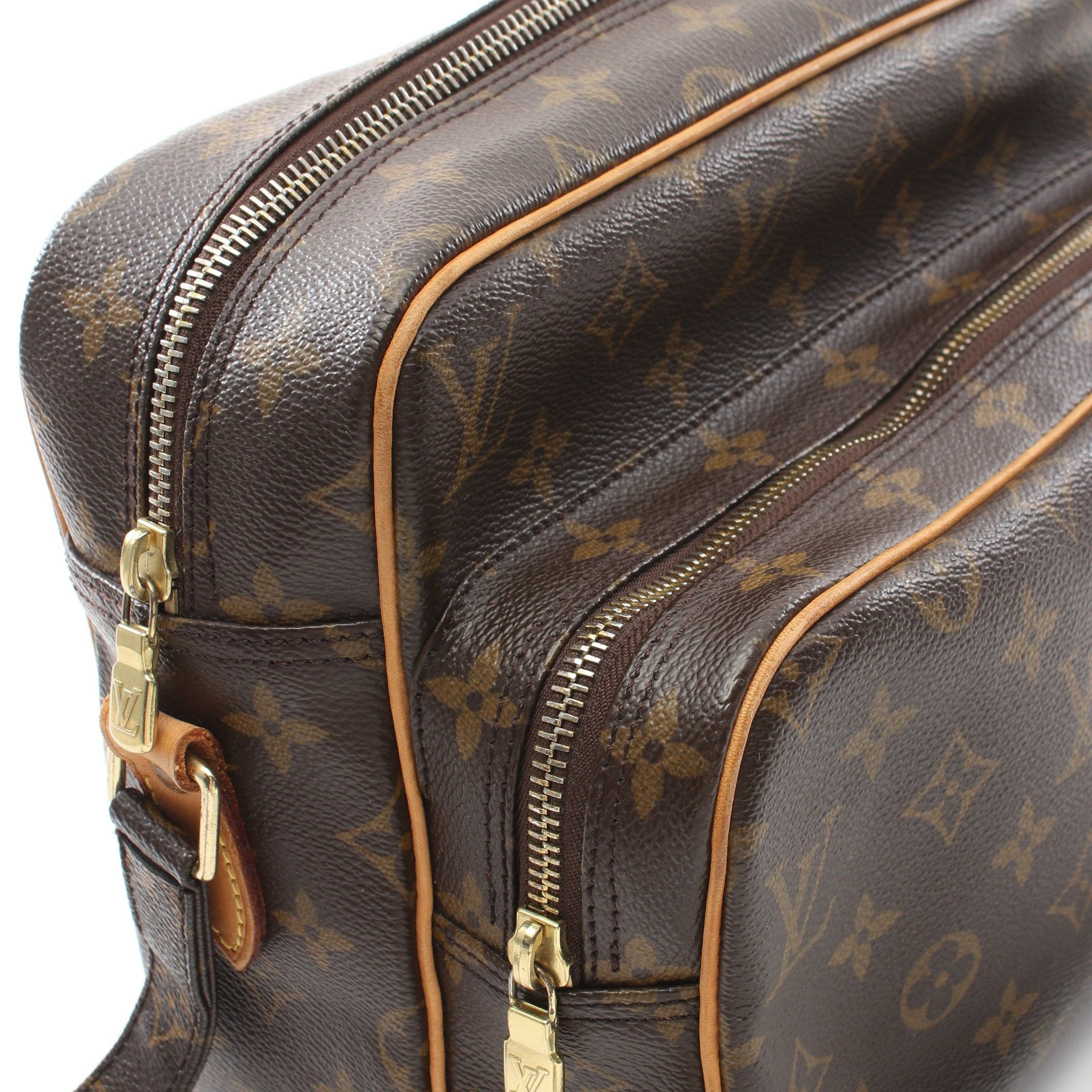 Louis Vuitton Louis Vuitton Nil Monogram Shoulder Bag Leather Brown Size ONE SIZE - 7 Thumbnail