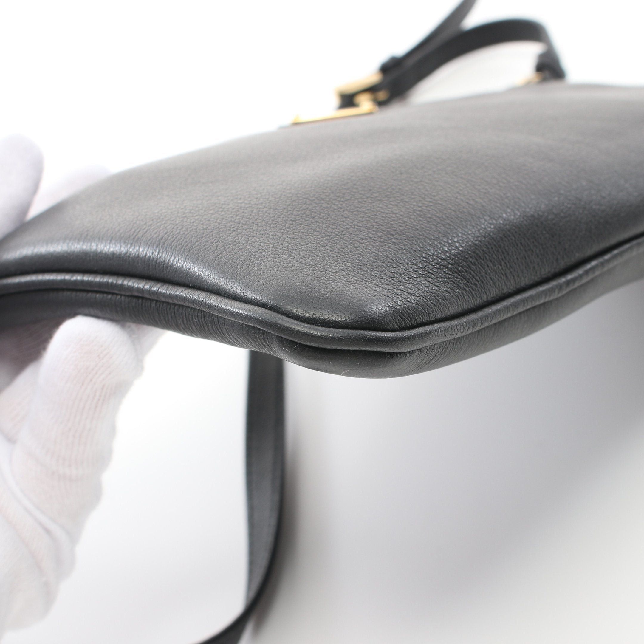 Prada Prada Shoulder Bag Leather Black Size ONE SIZE - 5 Thumbnail